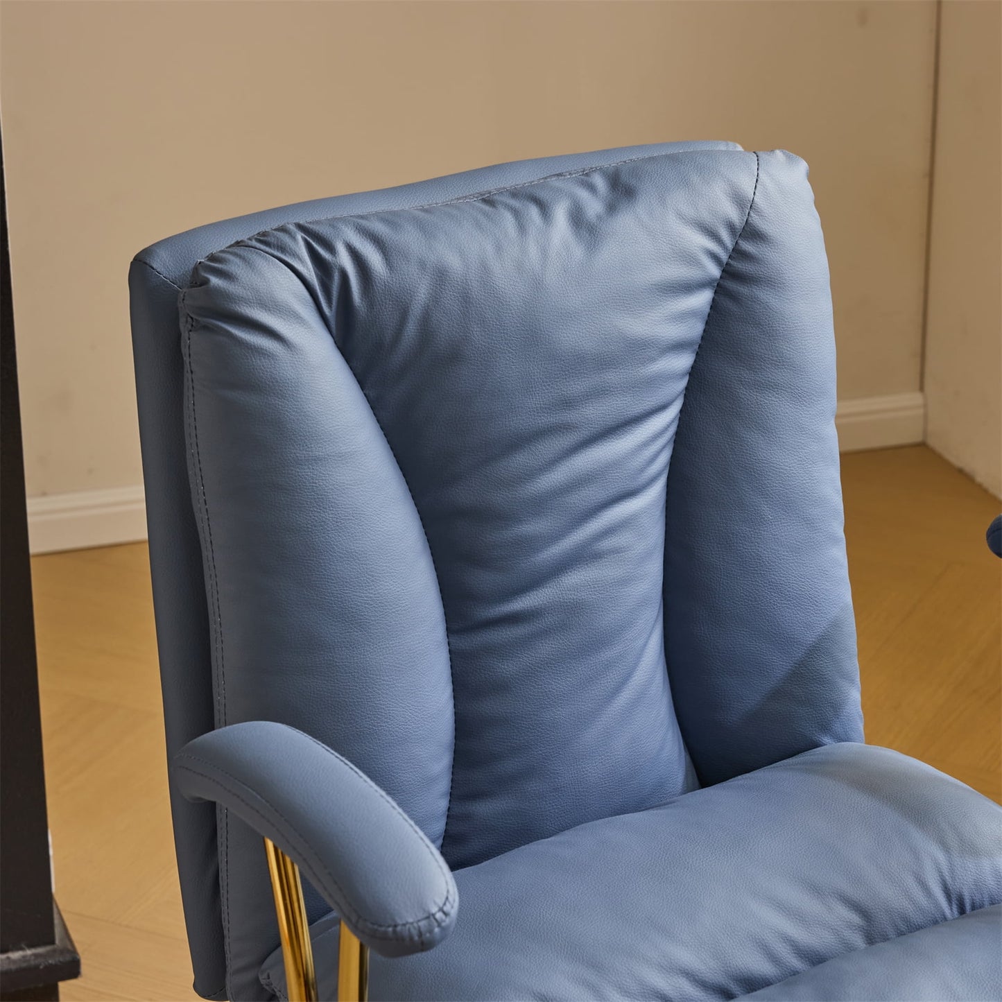 Silla de Oficina Ktaxon Ergonómica de Respaldo Alto en Piel Sintética – Ajustable, Giratoria y con Descansabrazos Acolchados